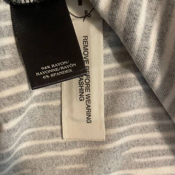 Ann Taylor Petites Ikat Black White Sleeveless Dress Womans Small - Picture 6 of 6